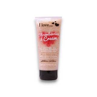 I Love Strawberries & Cream Exfoliating Shower Gel