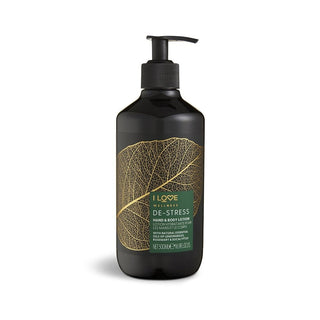 I Love Wellness De-Stress Vegan Moisturizing & Softening Rosemary Eucalyptus & Lemongrass Lotion For Hands & Body