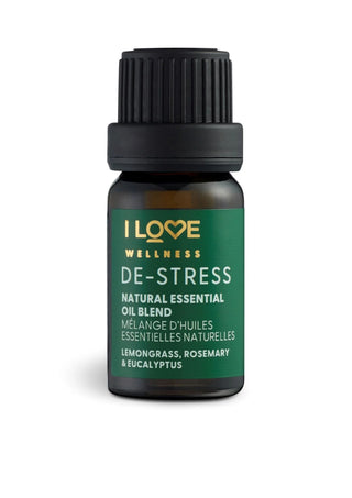 I Love Wellness De-Stress Lemongrass Rosemary Rucalyptus and Lavandin Essential Oil