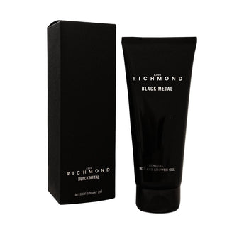 John Richmond Black Metal Natural Cleansing Shower Gel