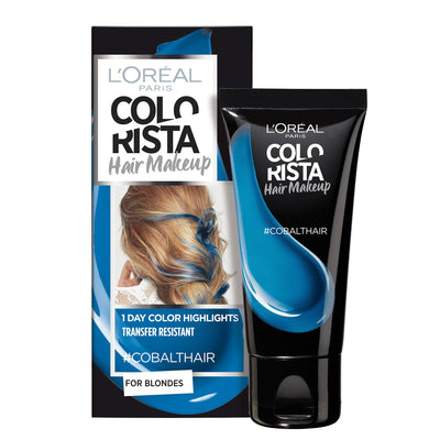 L`Oreal Paris Colorista Hair Makeup Semi-Permanent Hair Dye #COBALTHAIR Permanent Hair Dye
