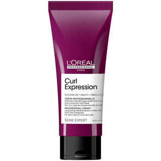 L`Oreal Professionnel Serie Expert Curl Expression Glycerin2% + Urea H + Hibiscus Seed Hair Leave-In Cream Treatment Intense Moisturizing