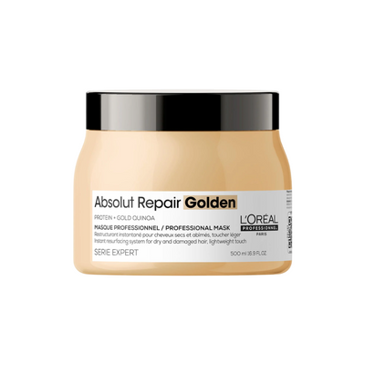 L`Oreal Professionnel Serie Expert Absolut Repair Golden Protein + Gold Quinoa Hair Treatment Cream Mask Instant Resurfacing