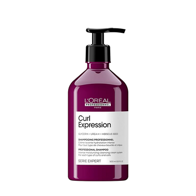 L`Oreal Professionnel Serie Expert Curl Expression Glycerin + Urea H + Hibiscus Seed Hair Shampoo Intense Moisturizing