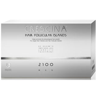 Labo Crescina Follicular Islands 2100 For Growth Stimulation Ampoules Treatment Serum For Scalp For Men 10 +