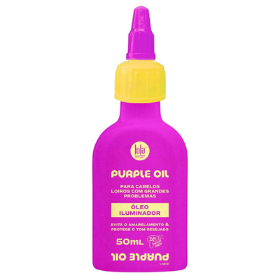 Lola Cosmetics Purple Hair Oil Treatment Counteracts Yellow Or Orange Tones