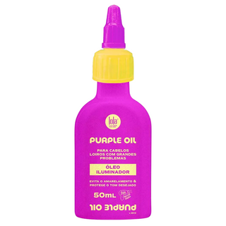 Lola Cosmetics Purple Hair Oil Treatment Counteracts Yellow Or Orange Tones
