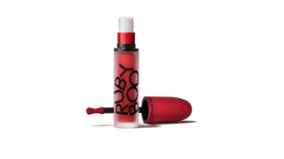 MAC Powder Kiss Matte Liquid Lipstick Ruby Boo Red