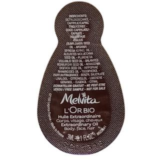 Melvita L'or Bio Organic Nourishing Body Oil For Body Face & Hair Day & Night *Sample