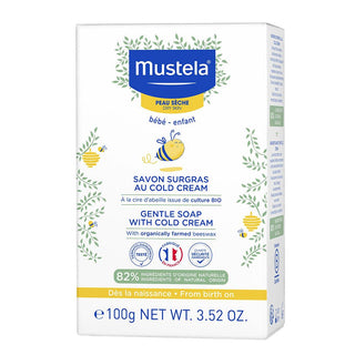 Mustela Cold Cream Natural Beeswax Gentle Cleansing Soap Bar
