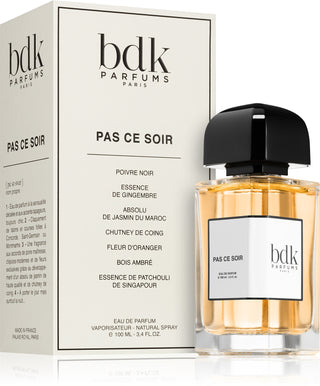 Bdk Parfums Pas Ce Soir De Parfum | Extrait Tester | Extrait