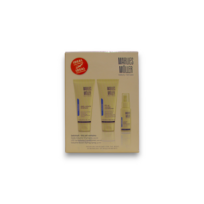 Marlies Moller Perfect Volume Set Marlies Moller: Daily Volume Hair Shampoo + Lift-Up Hair Conditioner For Volume + Volume Hair Spray For Styling