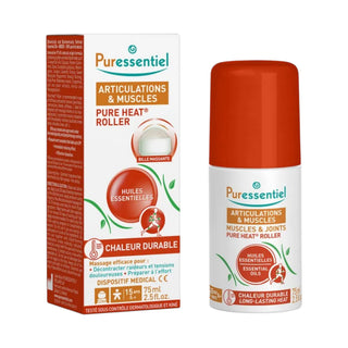 Puressentiel Pure Heat Essential Oils Roll-On Body Oil For Articulations & Muscles