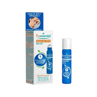 Puressentiel Roller Essential Oils Pain Relief For Headache Roll-On Body Oil For Head