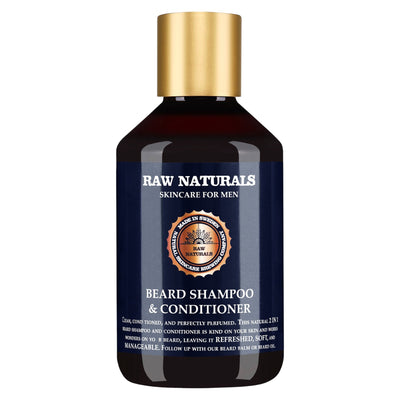 Raw Naturals Beard Shampoo & Conditioner 100% vegan Beard Shampoo Softness