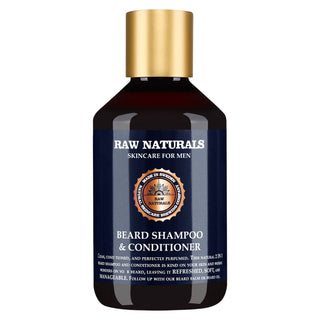 Raw Naturals Beard Shampoo & Conditioner 100% vegan Beard Shampoo Softness