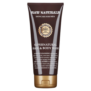 Raw Naturals Supernatural 100% vegan Hair Shampoo Conditioner & Shower Gel 3-In-1