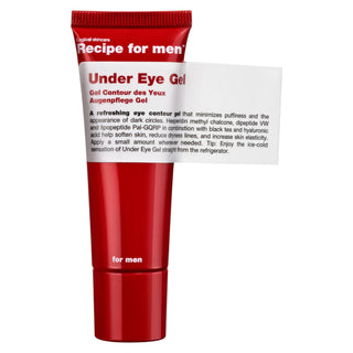Recipe For Men Under Eye Gel 100% vegan Minimizes puffiness Morning and evening Eye Gel