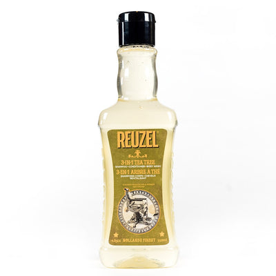 Reuzel Tea Tree Oil Hair Shampoo Conditioner & Shower Gel 3-In-1 Moisturizing