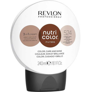 Revlon Nutri Color Filters Hair Colouring Cream Mask 524 Coppery Pearl Brown Hair Colour