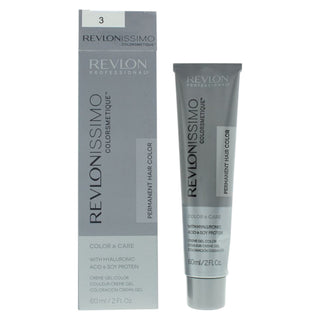 Revlon Revlonissimo Colorsmetique Hyaluronic 3 Dark Brown Permanent Hair Dye