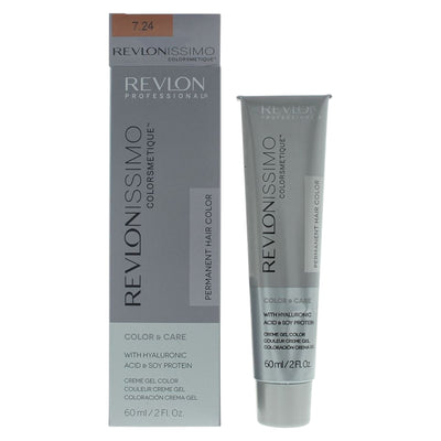 Revlon Revlonissimo Colorsmetique 7.24 Coppery Pearl Blonde Permanent Hair Dye