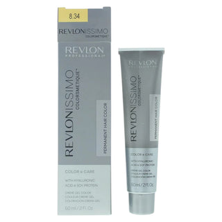Revlon Revlonissimo Colorsmetique 8.34 Light Coppery Gold Blonde Permanent Hair Dye