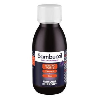 Sambucol Immuno Forte Black Eldeberry Vitamin C & Zinc Support The Immune System Syrup