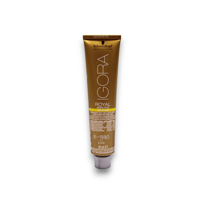 Schwarzkopf Professional Igora Royal 6-580 Golden Red Chestnut Permanent Hair Dye