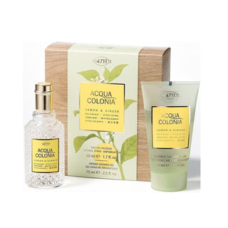 4711 Set 4711: Acqua Colonia Lemon & Ginger Eau De Cologne Unisex + Acqua Colonia Lemon & Ginger Moisturizing Shower Gel Body All Skin Types