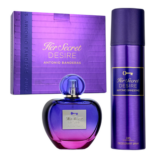Antonio Banderas Set Antonio Banderas: Her Secret Desire Eau De Toilette For Women + Her Secret Desire Deodorant Spray For Women