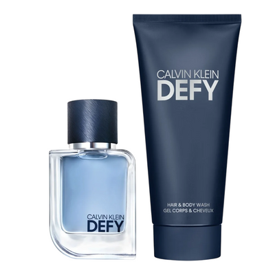 Calvin Klein Set Calvin Klein: Defy Woody-aromatic Shower Gel & Shampoo 2-In-1 + Defy Eau De Toilette For Men