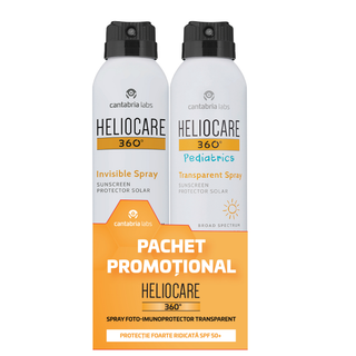 Cantabria Labs Set Cantabria Labs: Heliocare 360º Pediatrics Sun Protection Sunscreen Spray SPF 50+ + Heliocare 360º Hydrating UV Protection Sunscreen Spray SPF50+