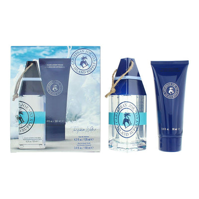Caribbean Joe Set Caribbean Joe: Island Supply Turquoise Waters Eau De Toilette For Men + Island Supply Turquoise Waters Shower Gel & Shampoo 2-In-1