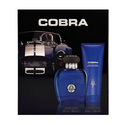 Carroll Shelby Set Carroll Shelby: Blue Cobra Eau De Toilette For Men + Blue Cobra Shower Gel & Shampoo 2-In-1