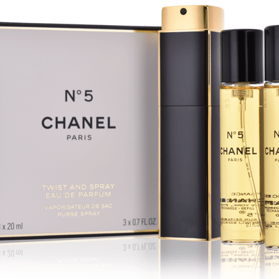Chanel Set Chanel: Chanel N°5 Eau De Parfum For Women Refillable + Set Duo Chanel N°5 Eau De Parfum For Women Refill