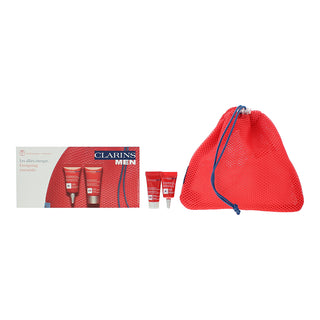 Clarins Set Clarins: Men Organic Red Ginseng Revitalizing Day & Night Gel For Face *Sample + Men Energising Eye Gel