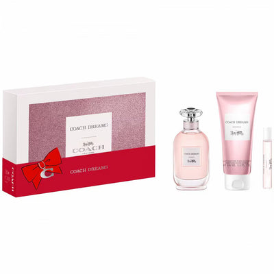 Coach Set Coach: Dreams Eau De Parfum For Women + Dreams Eau De Parfum For Women + Dreams Body Lotion All Over The Body