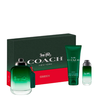 Coach Set Coach: Green Eau De Toilette For Men + Green Eau De Toilette For Men + Green Shower Gel Body All Skin Types