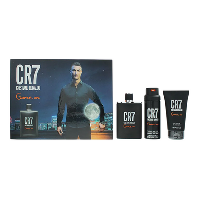 Cristiano Ronaldo Set Cristiano Ronaldo: CR7 Game On Eau De Toilette For Men + CR7 Game On Shower Gel Body + CR7 Game On Refreshing Deodorant Spray For Men