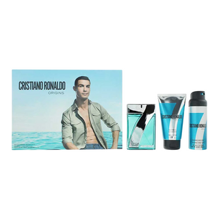 Cristiano Ronaldo Set Cristiano Ronaldo: CR7 Origins Eau De Toilette For Men + CR7 Game On Shower Gel For All Skin Types + CR7 Origins Refreshing Deodorant Spray For Men