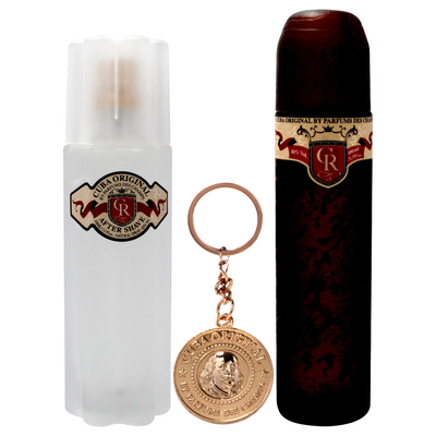 Cuba Set Cuba: Royal Eau De Toilette For Men + Royal After-Shave Lotion + Cuba Metal Keyring Gold