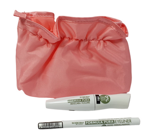 Deborah Set Deborah: Formula Pura Volumizing Mascara Black + Formula Pura Gel Pencil Eyeliner Black + Textile Makeup Bag Pink