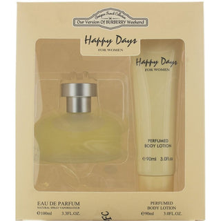 Designer French Set Designer French: Happy Days Eau De Parfum For Women + Happy Days Hydrates Body Lotion