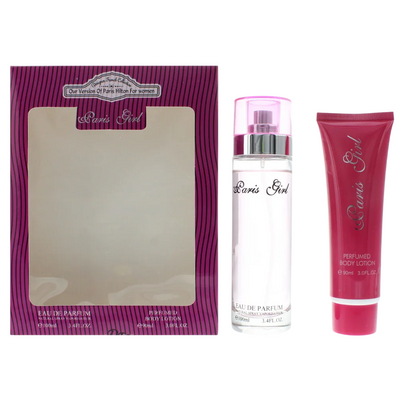 Designer French Set Designer French: Paris Girl Eau De Parfum For Women + Paris Girl Hydrates Body Lotion