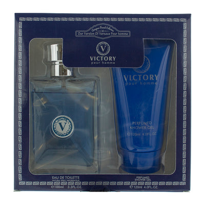 Designer French Set Designer French: Victory Eau De Toilette For Men + Victory Shower Gel