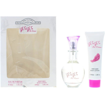 Designer French Set Designer French: Yes Yes Hydrates Body Lotion + Yes Yes Eau De Parfum For Women