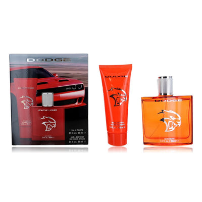 Dodge Set Dodge: Hellcat Eau De Toilette For Men + Hellcat Body Wash Body
