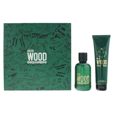 Dsquared 2 Set Dsquared 2: Green Wood Eau De Toilette For Men + Green Wood Shower Gel All Skin Types