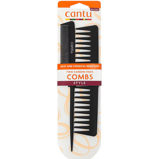 Cantu Set Duo Cantu Cantu Styling Hair Plastic Comb Black